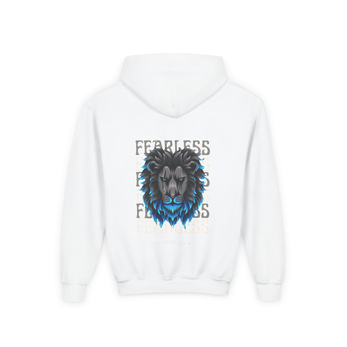 Fearless Lion Youth Hoodie - Heavy Blend Sweatshirt