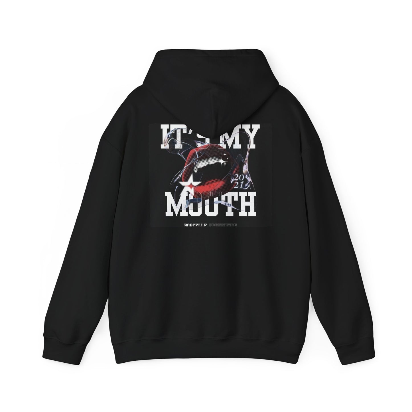 Unisex Heavy Blend™ Hooded Sweatshirt - Bold Graphic Design 'It's My Mouth'