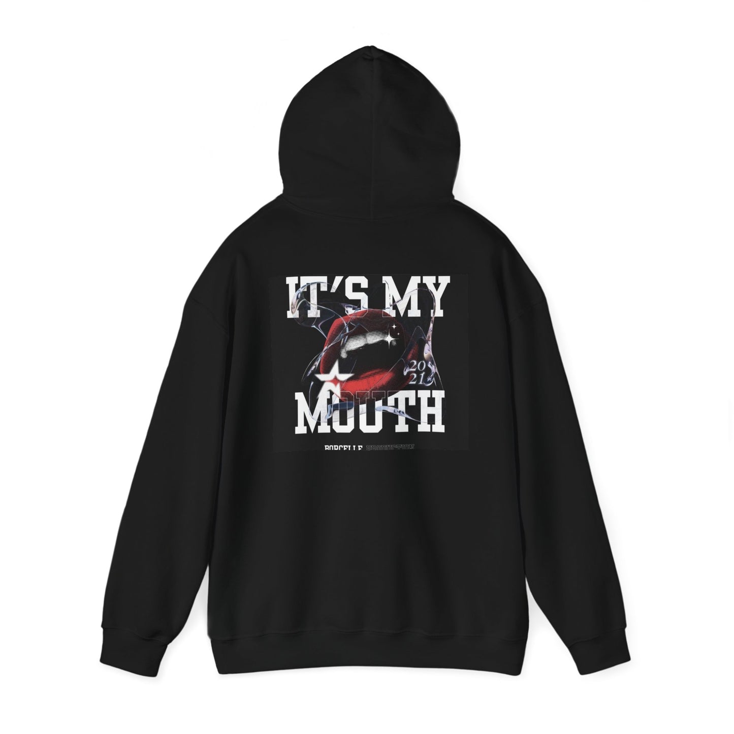Unisex Heavy Blend™ Hooded Sweatshirt - Bold Graphic Design 'It's My Mouth'