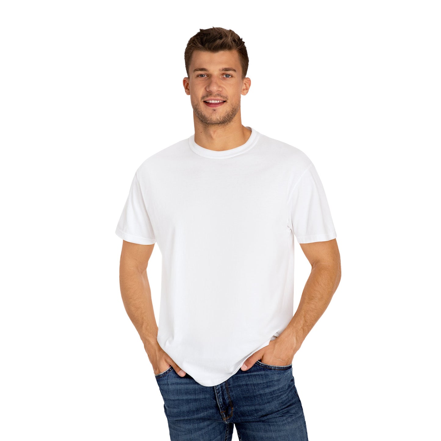 Unisex Garment-Dyed T-Shirt with Car Design - 'All We Need Is'