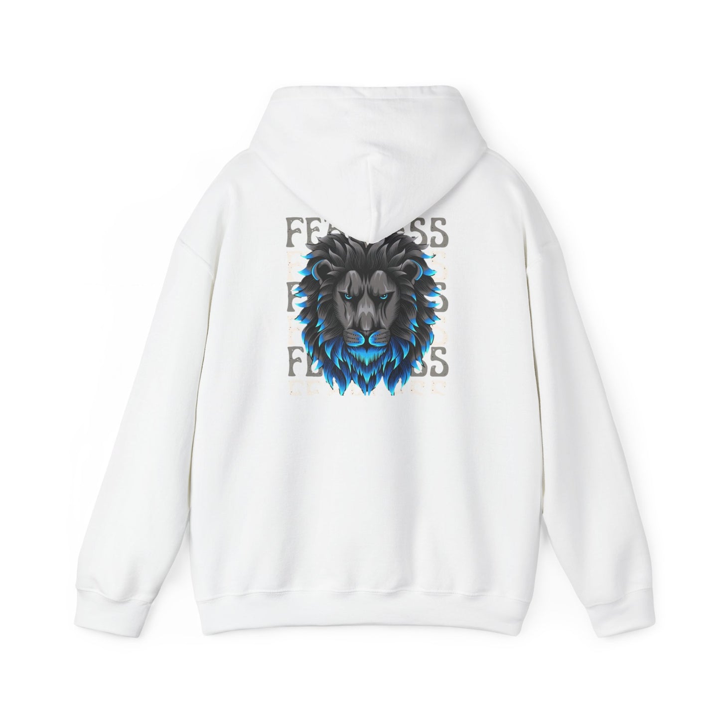 Fearless Lion Hoodie - Unisex Heavy Blend™ Sweatshirt for Bold Statements