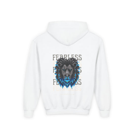 Fearless Lion Youth Hoodie - Heavy Blend Sweatshirt