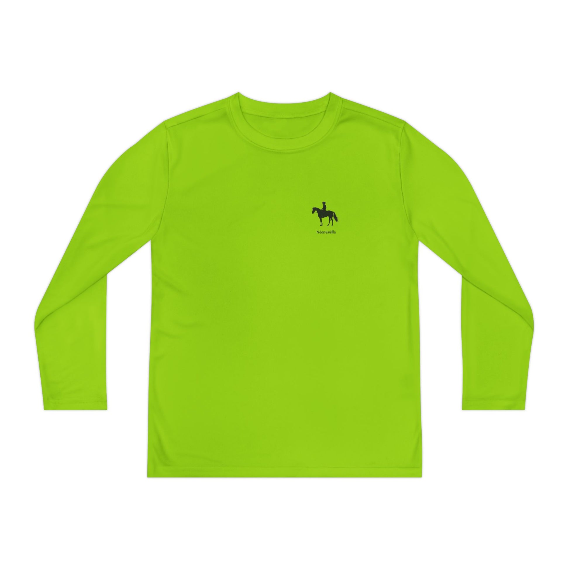 Youth Long Sleeve Horse Riding Tee - Equestrian Style T-Shirt