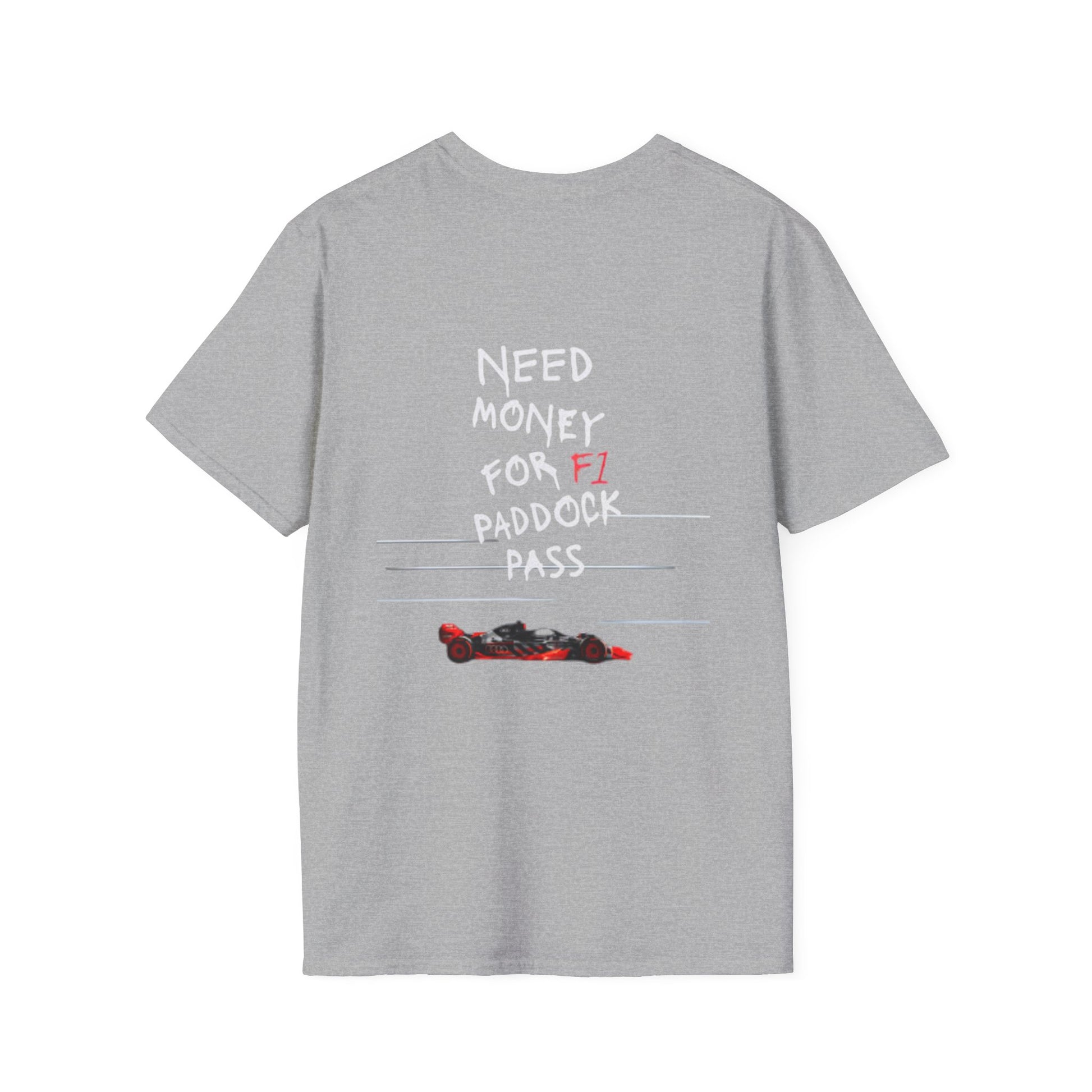 Unisex Softstyle F1 Racing Graphic T-Shirt - Perfect for Motorsport Fans