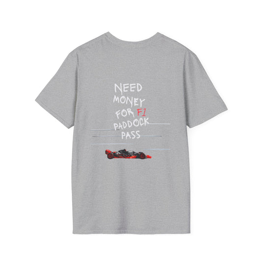 Unisex Softstyle F1 Racing Graphic T-Shirt - Perfect for Motorsport Fans
