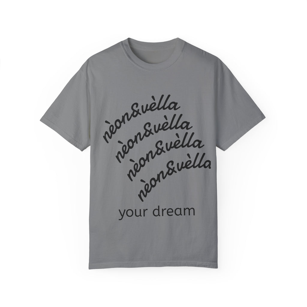 Urban Dream Unisex Garment-Dyed T-Shirt - Stylish Cityscape Design